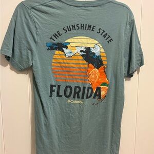 Columbia Sportswear Tee in Blue with Florida Design